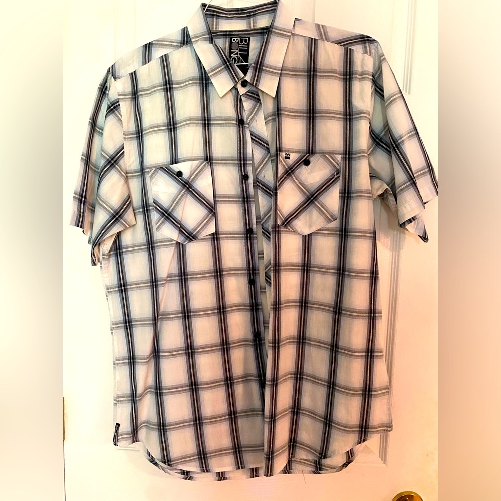 Billabong plaid woven shirt 2XL